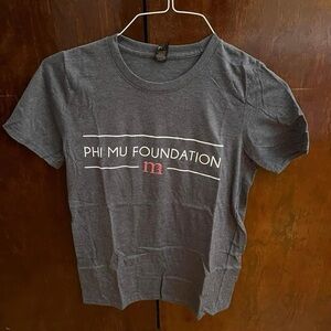 Gray Phi Mu Foundation T-Shirt